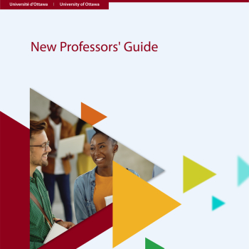 Cover page of the new professors' guide